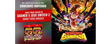 Jeux Vidéo and Co: 5 jeux vidéo Switch 2 "Donkey Kong Bananza" à gagner