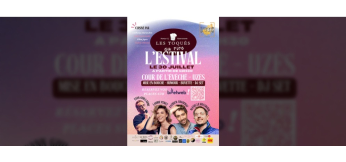 Rire et chansons: 2 lots de 2 invitations pour le spectacle "L'Estival – Les Toqués du Rire" à gagner