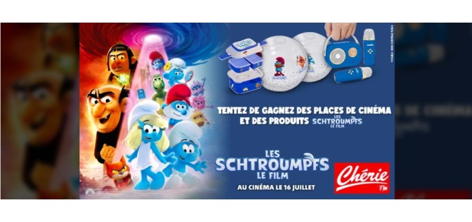Chérie FM: Des places pour le film "Les Schtroumpfs" à gagner