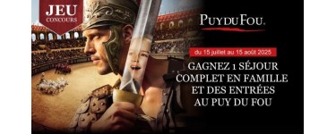 Parents: 1 séjour 2 jours au Parc du Puy du Fou à gagner