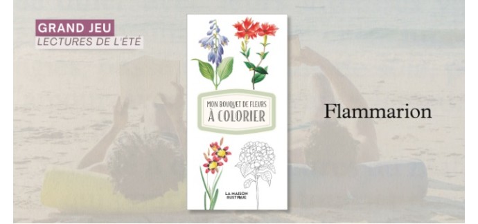Femme Actuelle: 10 cahiers de coloriage "Mon bouquet de fleurs" à gagner
