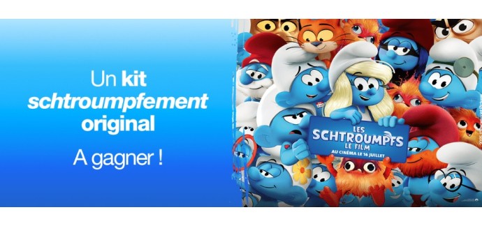Riffx: 5 lots de goodies du film "Les Schtroumpfs" à gagner