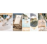 Terre de Vins: 1 lot comportant 1 transat + 1 tote bag + 4 verres + 1 vasque + 1 sommelier + 1 drop stop + 1 poster
