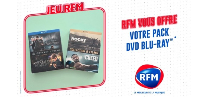 RFM: 2 pack Blu-Ray/DVD "Animaux Fantastiques" et "Rocky" à gagner