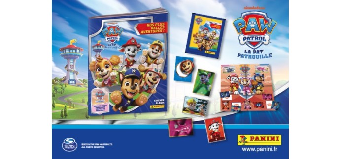 Citizenkid: 1 album Panini "Pat' Patrouille" + 1 boîte de pochettes de stickers à gagner