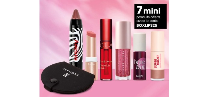 Sephora: 7 mini produits en cadeau dès 119€ d'achat