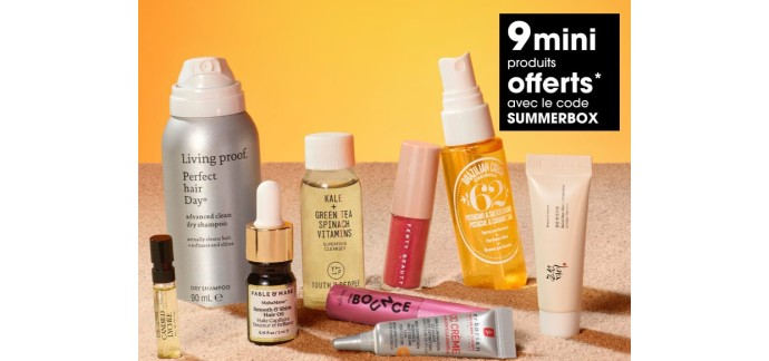 Sephora: 9 mini produits offerts dès 129€ d’achat via l'application