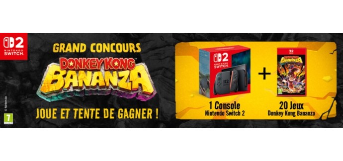 Le Journal de Mickey: 1 console de jeux Nintendo Switch 2 + 20 jeux vidéo Siwtch 2 "Donkey Kong Bananza" à gagner