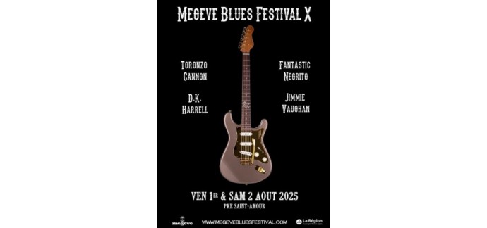Rollingstone: 3 lots de 2 pass 2 jours pour le Megève Blues Festival à gagner