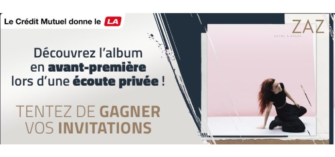 Riffx: 10 lots de 2 invitations pour la pré-écoute du nouvel album de Zaz à gagner
