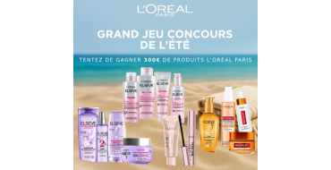 L'Oréal Paris: 1 lot de 300€ de produits de beauté à gagner