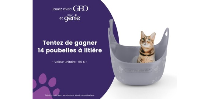 GEO: Des poubelles à litière LITTER GENIE à gagner