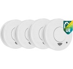 Amazon: Lot de 4 détecteurs de fumée Smartwaves FSM-11514 à 20,21€
