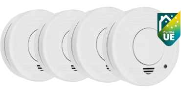 Amazon: Lot de 4 détecteurs de fumée Smartwaves FSM-11514 à 20,21€