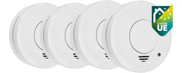 Amazon: Lot de 4 détecteurs de fumée Smartwaves FSM-11514 à 20,21€