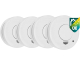 Amazon: Lot de 4 détecteurs de fumée Smartwaves FSM-11514 à 20,21€
