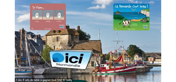 France Bleu:  8 sets de table "ICI Normandie/Heula" à gagner
