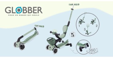 Télé Loisirs: 6 trottinettes Go up baby 360 light Globber à gagner