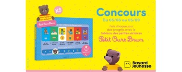 Familiscope: 5 livres jeunesse "Petit Ours Brun - Mon tableau des petites victoires" à gagner