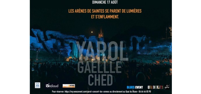 Rollingstone: 2 lots de 2 invitations pour le festival "Blues In Saintes" à gagner