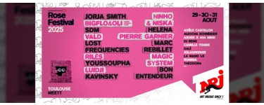 NRJ: Des lots de 2 invitations pour le Rose Festival à gagner