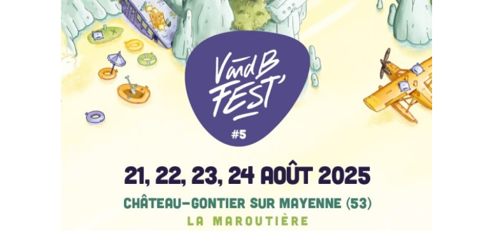 Rollingstone: 2 lots de 2 pass 4 jours pour le V and B fest à Château-Gontier à gagner