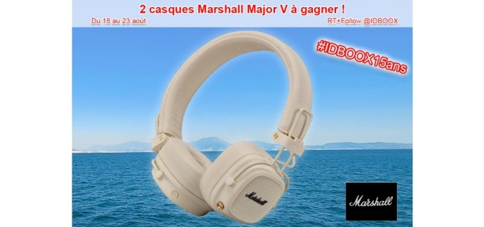 IDBOOX: 2 casques audio Marshall Major V à gagner