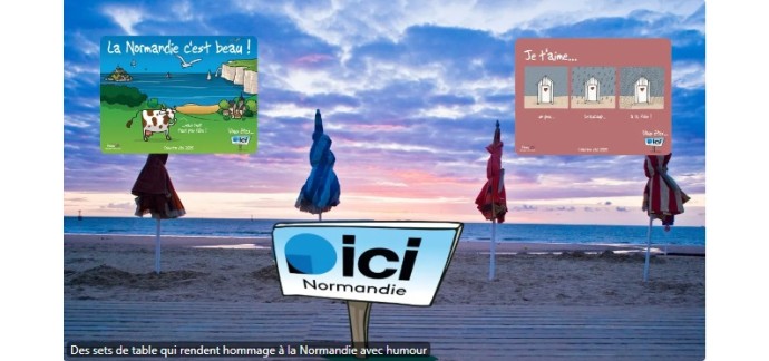 France Bleu: 1 lot de 8 sets de table Heula Ici Normandie à gagner