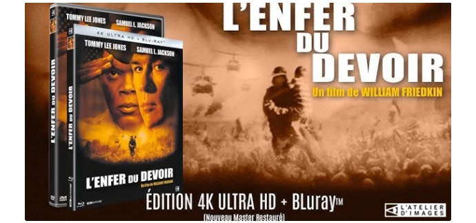 Ciné Média: 2 Blu-ray du film "L'Enfer du Devoir" à gagner