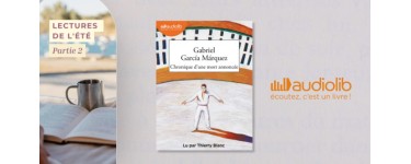 Femme Actuelle: 5 livres audio "Chronique d'une mort annoncée" à gagner