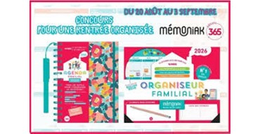 MaFamilleZen: Des organiseurs et agendas Mémoniak 2025-2026 à gagner