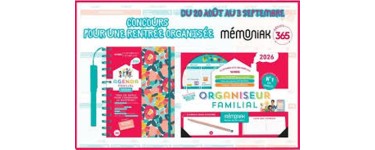 MaFamilleZen: Des organiseurs et agendas Mémoniak 2025-2026 à gagner
