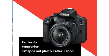 Challenges: 1 appareil photo Reflex Canon EOS 2000D Noir + Objectif EF-S 18-55 mm à gagner