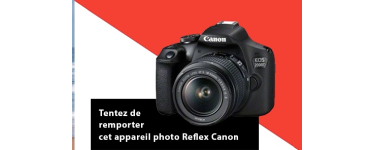 Challenges: 1 appareil photo Reflex Canon EOS 2000D Noir + Objectif EF-S 18-55 mm à gagner
