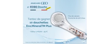 GEO: 10 douchettes Eco.MineralTM Plus à gagner
