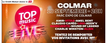 Riffx: 25 lots de 2 invitations pour le concert "Top Music Live" à gagner