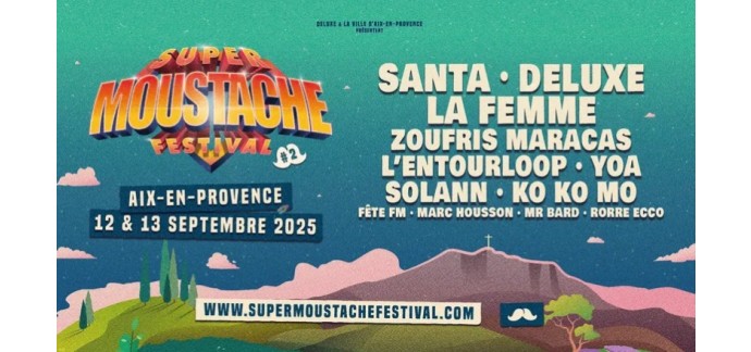 BFMTV: 1 lot de 2 pass 2 jours VIP pour le Super Moustache Festival à gagner
