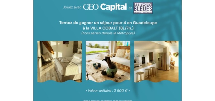 GEO: 1 séjour d'une semaine en Guadeloupe à gagner