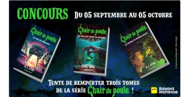 Familiscope: 5 lots de 3 romans jeunesse "Chair de Poule" à gagner