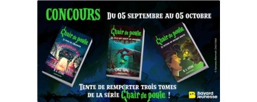 Familiscope: 5 lots de 3 romans jeunesse "Chair de Poule" à gagner