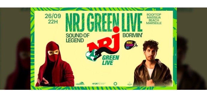 NRJ: 10 lots de 2 invitations pour le concert "NRJ Green Live" à gagner