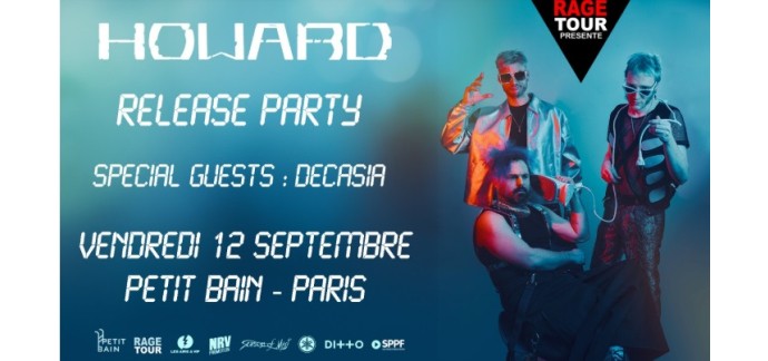 Rollingstone: 1 lot de 2 invitations pour le concert de Howard à gagner