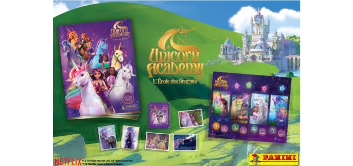 Citizenkid: 1 album Panini "L'École des Licornes" + 1 boîte de 36 pochettes de stickers à gagner