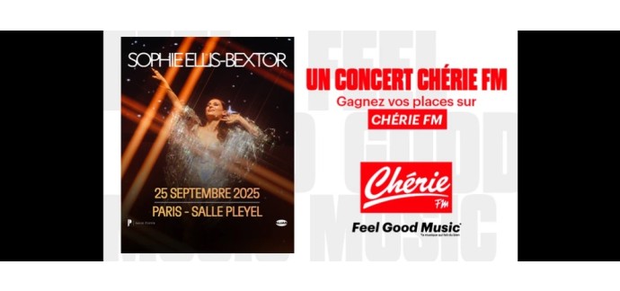 Chérie FM: 2 lots de 2 invitations pour le concert de Sophie Ellis-Bextor à gagner