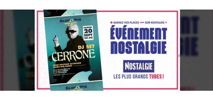 Nostalgie: Des invitations pour l’évènement "Gliss And Van" à gagner
