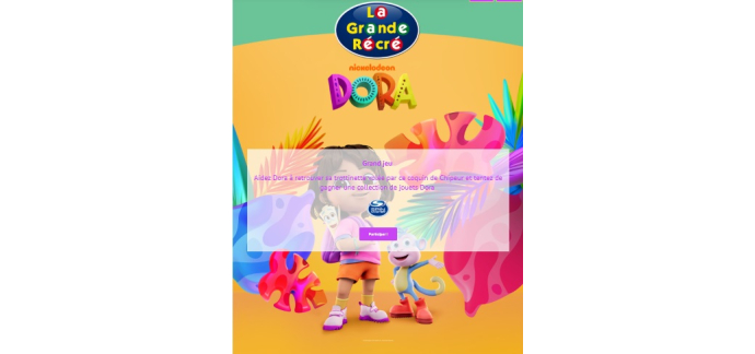 La Grande Récré: 2 lots de jouets Dora à gagner
