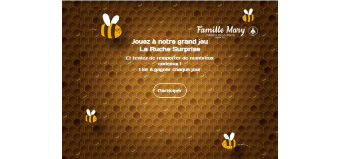 Famille Mary: 1 lot de produits à base de miel à gagner