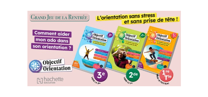Femme Actuelle:  25 cahiers "Objectif Orientation" à gagner
