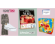 Voici: 1 coffret Wonderbox, 1 bon d'achat Spartoo, 1 boîte de jeu TicTacBoum à gagner