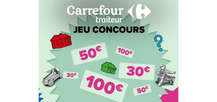 Carrefour: Des lots de bons d'achat Carrefour à gagner